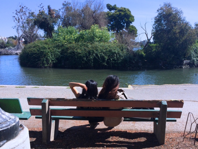 Oakland, CA | Park-bench-lounging at Lake Merritt